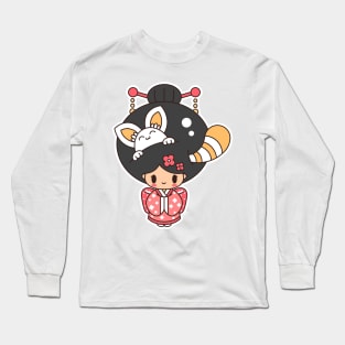 Kawaii Geisha Long Sleeve T-Shirt